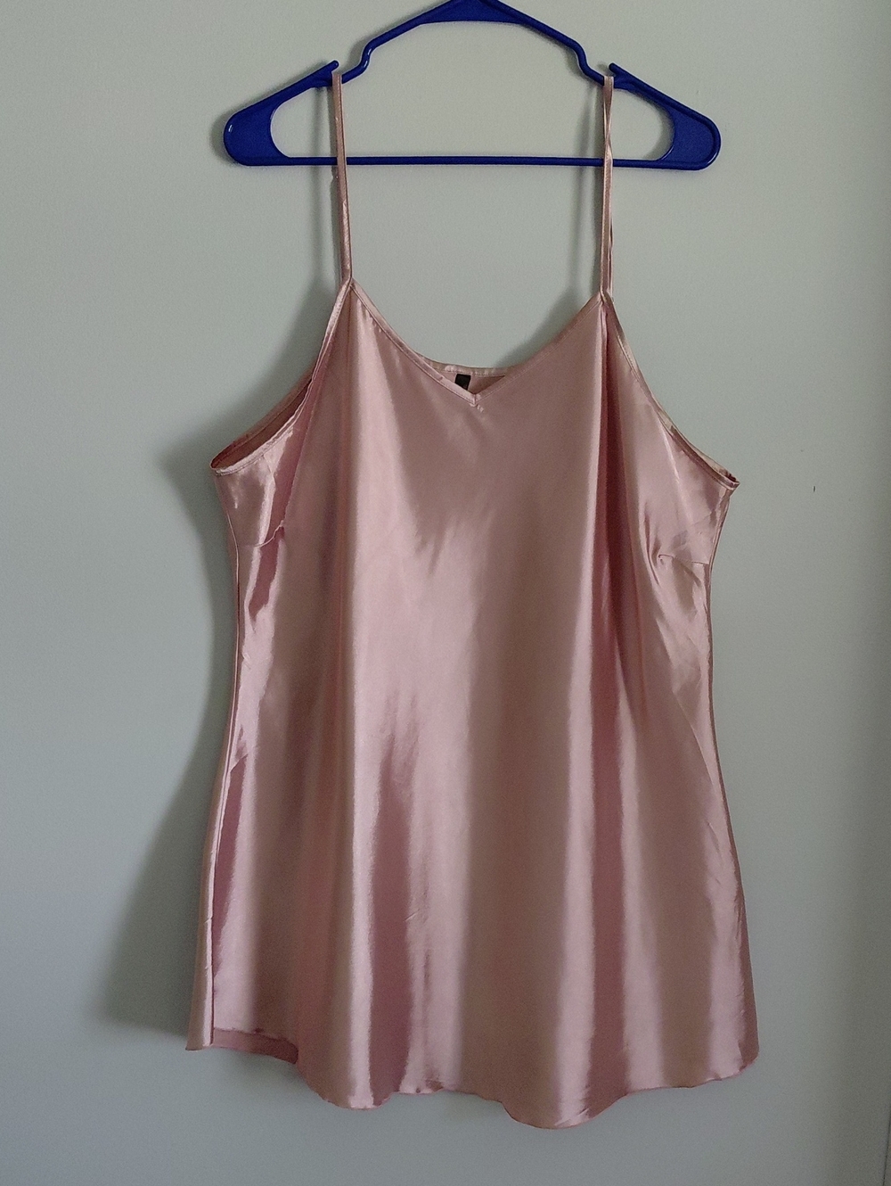 Silky Pink Satin Slip Dress
